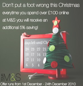 M and S December Offer